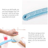 Arcreactor Zone 2 IN 1 loofah with handle, Bath Brush, back scrubber, Bath Brush with Soft Comfortable Bristles And Loofah with handle, Double Sided Bath Brush Scrubber for bathing