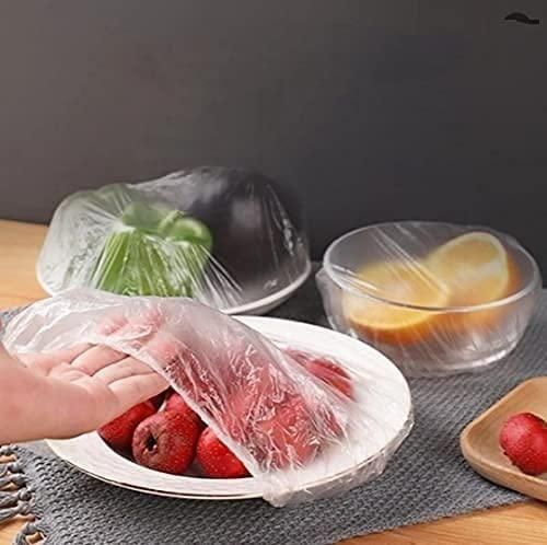 Plastic Bags - Reusable Elastic Food Storage Plastic Covers (Pack of 200)